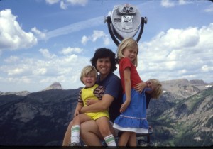 My beautiful mommy and her brood on vacation in Montana